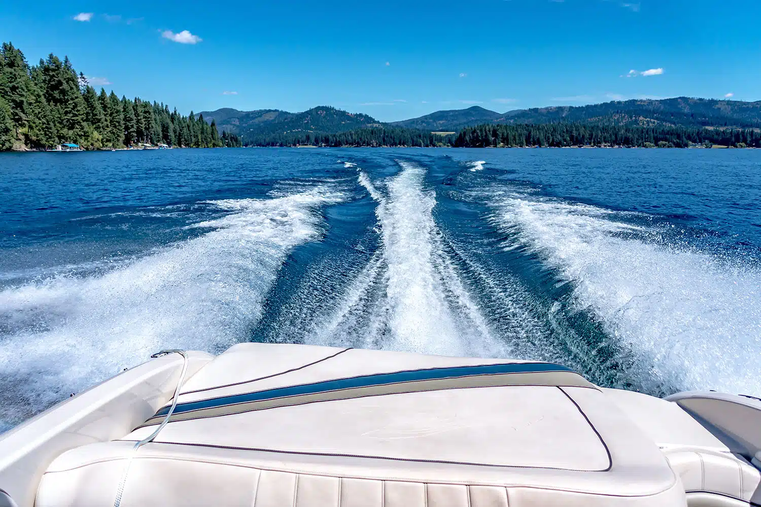 View of Lake Hayden from on a boat